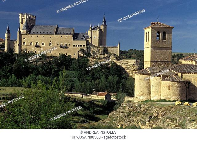 Spain, Castilla y León, Segovia. Vera Cruz and Alcazar