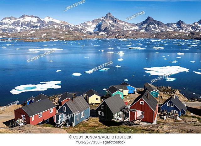 The colorful and remote village of Tasiilaq, east Greenland