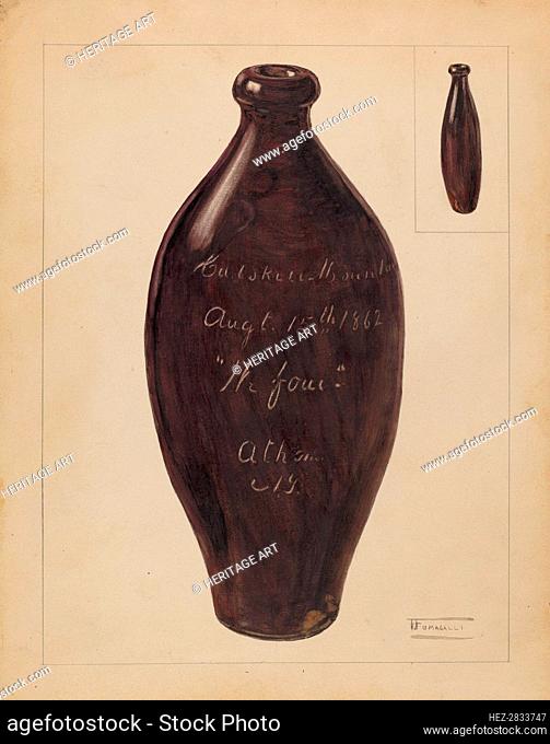 Flask, c. 1936. Creator: Frank Fumagalli