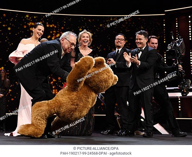 16 February 2019, Berlin: 69th Berlinale: Closing and awarding of the bears in the Berlinale Palast: Dieter Kosslick, Berlinale Director (M)