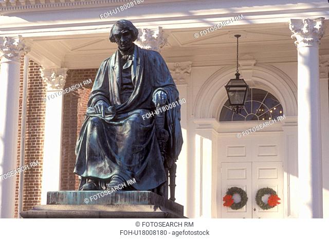 State House, Annapolis, State Capitol, MD, Maryland, Roger Brooke Taney Statue outside the Maryland State House in the capital city of Annapolis