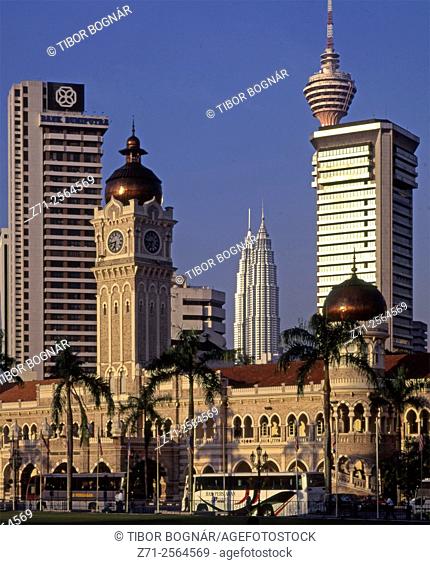 Malaysia, Kuala Lumpur, skyline, Sultan Abdul Samad Building,