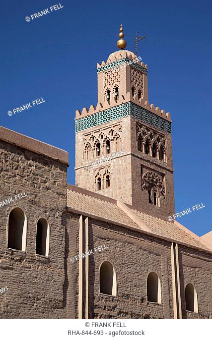 Minaret of the Koutoubia Mosque, Marrakesh, Morocco, North Africa, Africa