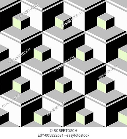 black abstract cubes