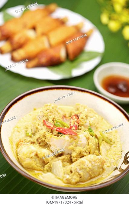 Stir-fried Crab With Curry Sauce