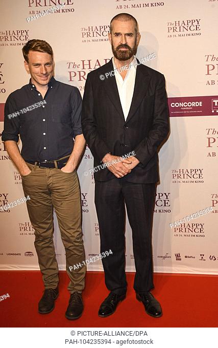 Rupert Everett (r), Edwin Thomas, on Wednesday 23.05.2018 Film premiere ""The happy Prince"" at the Gloria Palast Muenchen | usage worldwide