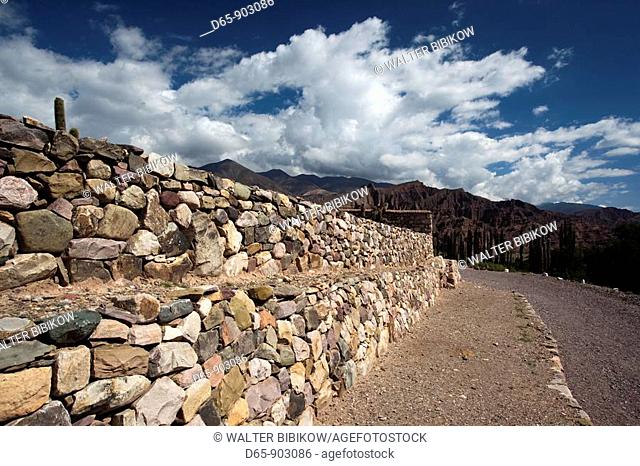 Argentina, Jujuy Province, Quebrada de Humamuaca canyon, Tilcara, Pucara de Tilcara, pre-columbian fortification