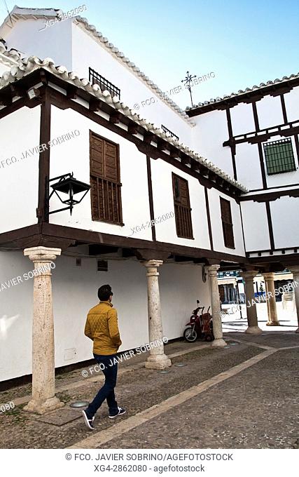 Rincón junto a la Plaza Mayor, en el que se sitúa el Museo Del Encaje – Almagro – Ciudad Real – Castilla La Mancha – España - Europa