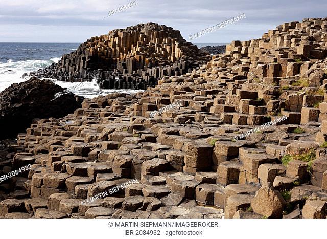 Basaltic columns, Giant's Causeway, Causeway Coast, County Antrim, Northern Ireland, United Kingdom, Europe