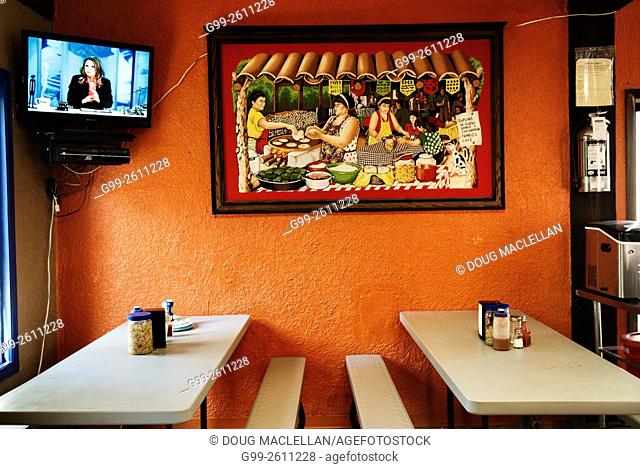 Inside the El Comal Restaurant, a Salvadoran family owned business, featuring Mexican and Central American cuisine. The restaurant is in the Leamington uptown...
