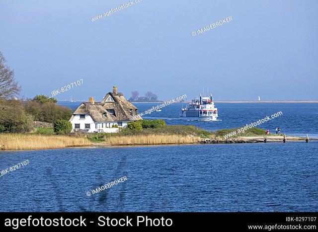 Paddle steamer Schlei Princess, Rabelsund, Rabel, Schlei, Schleswig-Holstein, Germany, Europe