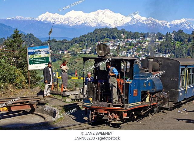 India, West Bengal, Darjeeling, Darjeeling Train station, home to Darjeeling Himalayan Railway, Steam Toy Train