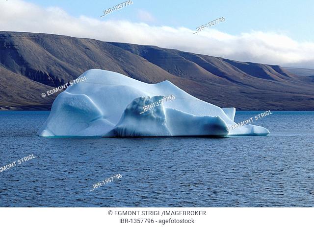 Iceberg off Bylot Island, Northwest Passage, Nunavut, Canada, Arctic