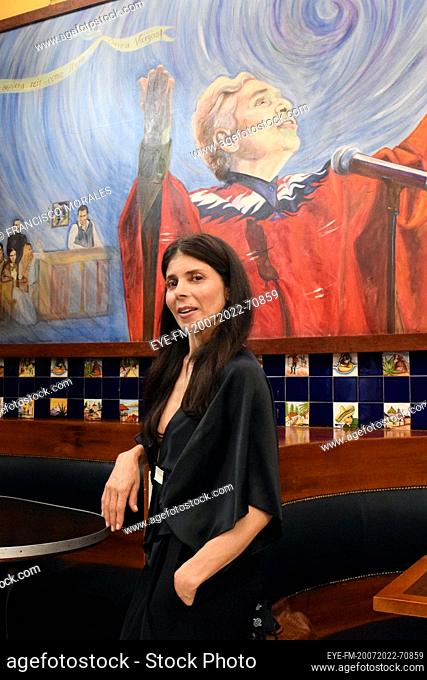 July 20, 2022, Mexico City, Mexico: Ely Guerra attends at press conference of the concert ""Chavela and her women, tribute to Chavela Vargas"" Mexican singer of...