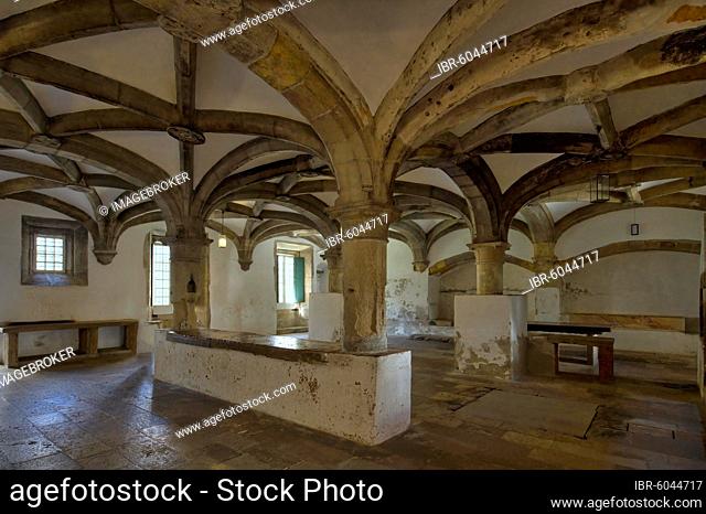 Kitchen, Castle and Convent of the Order of Christ, Tomar, Santarem district, Portugal, Europe