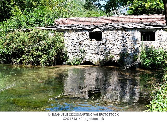 Old watermills on Bregava river, Stolac, Bosnia and Herzegovina, Europe