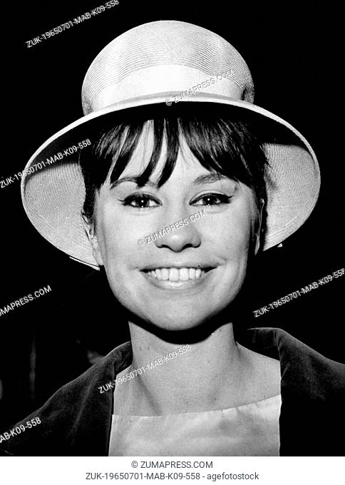 July 1, 1965 - Paris, France - Her boyish face all smiles and wrinkles, Brazillian singer ASTRUD GILBERTO, is the Queen of 'Bossa Nova