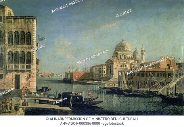 Painting by Francesco Albotto (before Michele Marieschi) entitled The Customs House of Venice, in the Museo di Capodimonte in Naples (1735-1740 ca