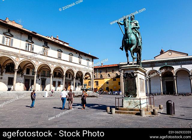 Grand Duke Ferdinand Medici on Piazza Santissima Annunziata, Florence, Italy