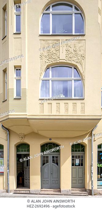 Jugenstil house, House, Graben 41, Weimar, Germany, 2018. Artist: Alan John Ainsworth