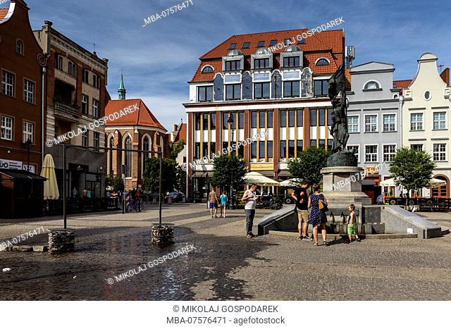Europe, Poland, Kuyavian-Pomeranian Voivodeship, Grudziadz - market square