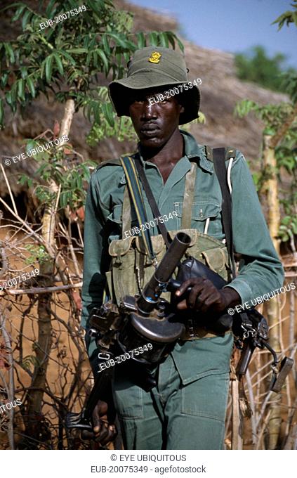 Portrait of SPLA Dinka officer