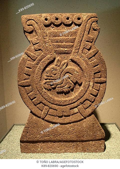 Aztec Four Rabbit sculpture. Museo Nacional de Antropologia. Ciudad de Mexico