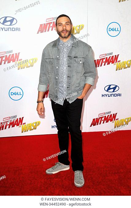Premiere Of Disney And Marvel's ""Ant-Man And The Wasp"" Featuring: Ian Verdun Where: Hollywood, California, United States When: 26 Jun 2018 Credit:...
