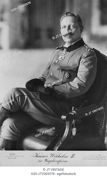 Wilhelm II (1859-1941), Emperor of Germany and King of Prussia (1888-1918), Portrait, circa 1914