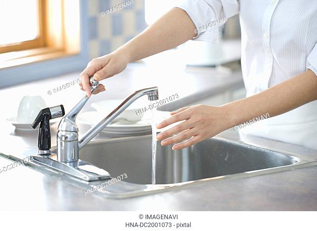 Woman Washing Hands