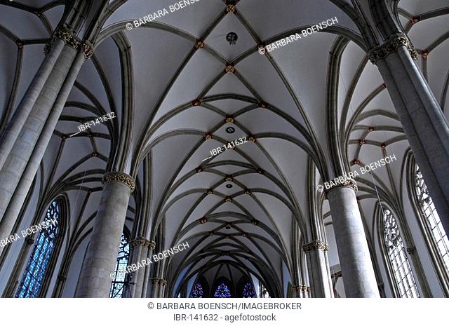 Interior, St. Lamberti Church, Muenster, North Rhine-Westphalia, Germany