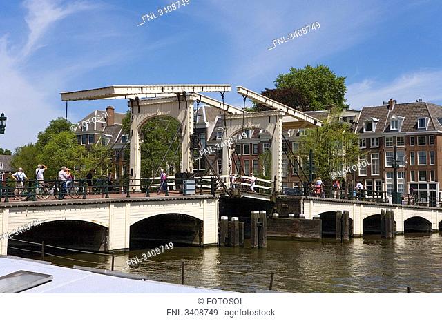 Magere Brug and Amstel River, Amsterdam, Netherlands