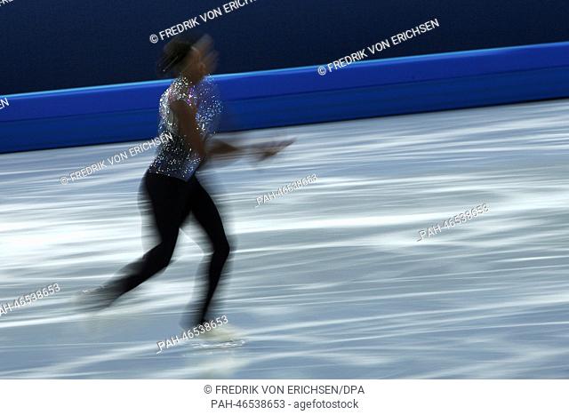 Mae Berenice Meite of France performs in the Women's Free Skating Figure Skating event at Iceberg Skating Palace during the Sochi 2014 Olympic Games, Sochi