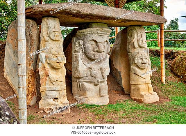 Mesita A archaeological park Parque Arqueologico De San Agustin , Colombia, South America - San Agustin, Huila Department, Colombia, 24/08/2017