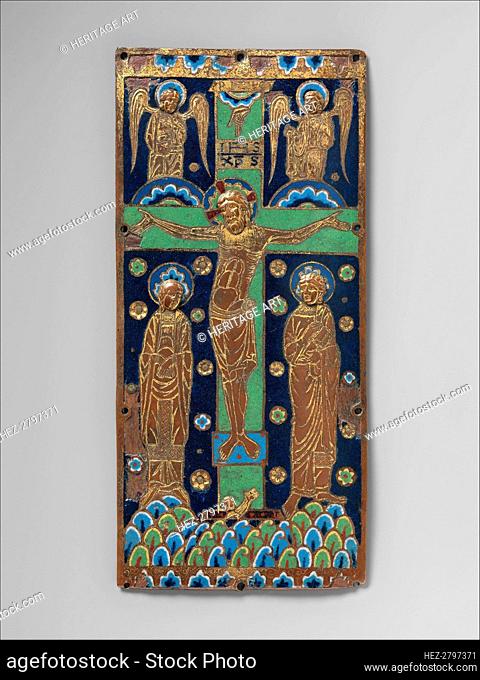 Book Cover Plaque with the Crucifixion, French, ca. 1190-1200. Creator: Unknown