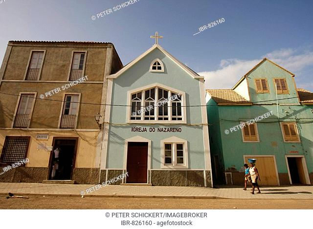 Igrja do Nazarena Church of Ribeira Grande on Santo Antao Island, Cape Verde, Cape Verde Islands, Africa