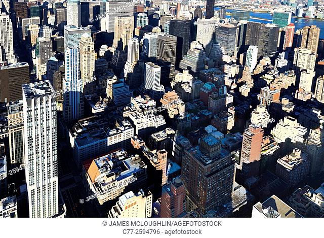 New York City, Manhattan, Skyline, Skyscrapers