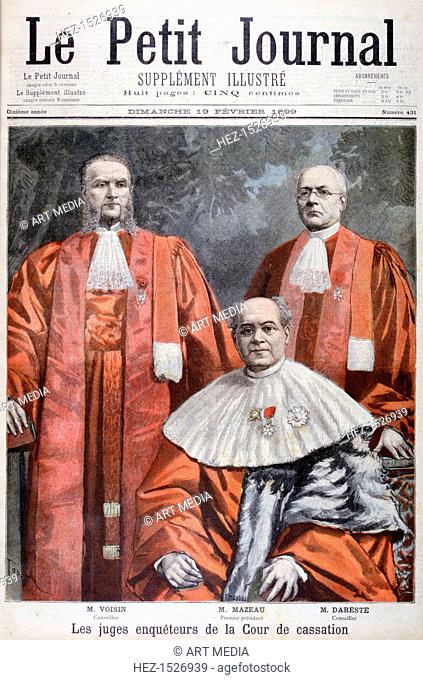 The judges of the Supreme court of appeal, France, 1899. An illustration from Le Petit Journal, 19th February 1899