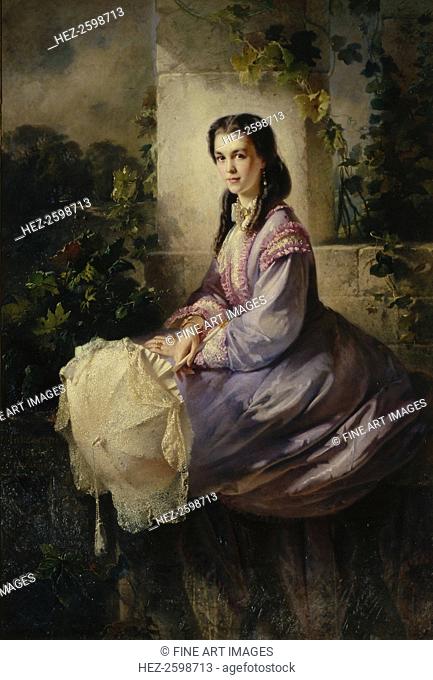 Portrait of Countess S.L. Stroganova, 1864. Found in the collection of the State Tretyakov Gallery, Moscow