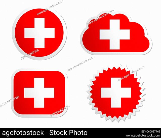 Fahne Schweiz Sticker