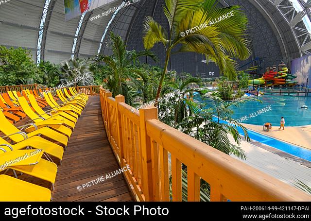 10 June 2020, Brandenburg, Krausnick: View of the Tropical Islands Theme Park. ATTENTION: For editorial use only in connection with reporting on Tropical...
