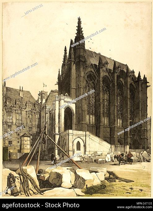 La Sainte Chapelle, Paris - 1839 - Thomas Shotter Boys (English, 1803-1874) published by Charles Joseph Hullmandel (English