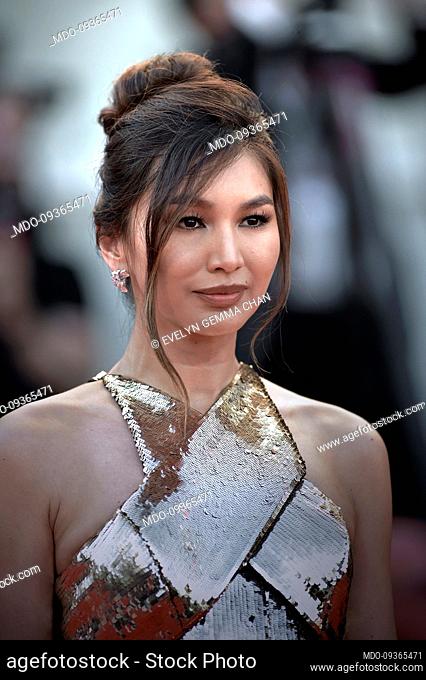 British actress Gemma Chan at the 79 Venice International Film Festival 2022. Don't Worry Darling Red Carpet. Venice (Italy), September 5th, 2022