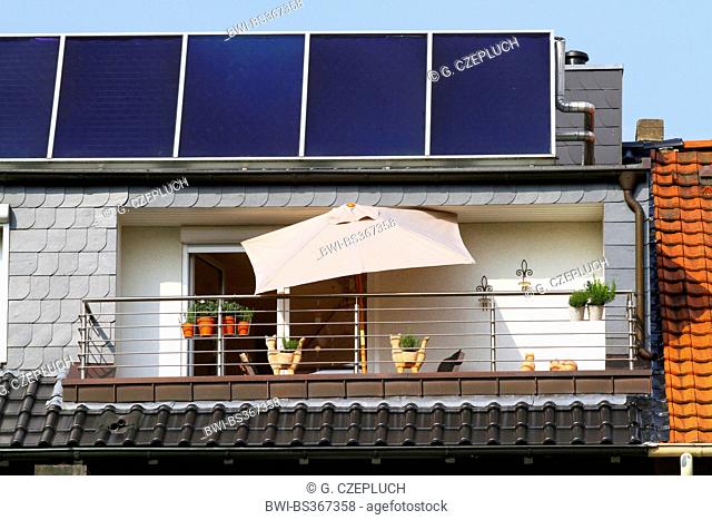 solar panels on a roof, Germany