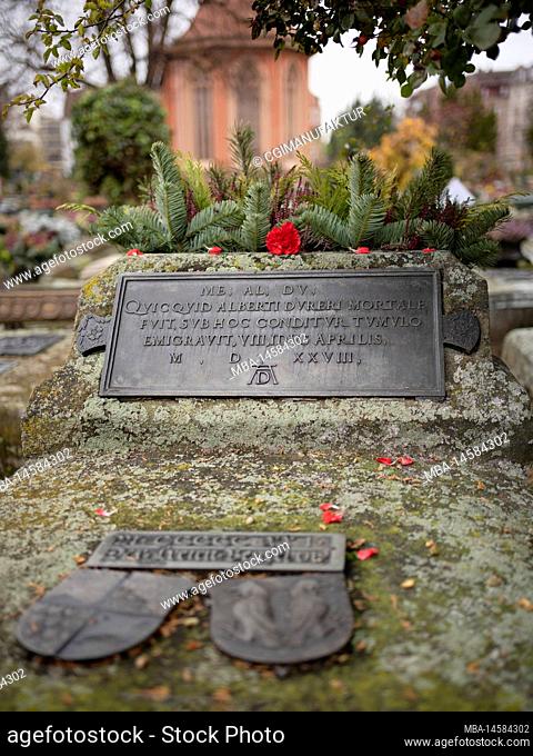 Dürer grave Johannis cemetery in Nuremberg