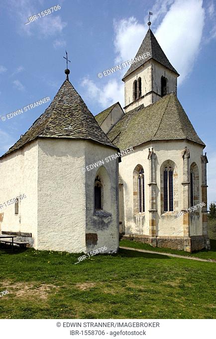 Subsidiary church of St. Helena and St Maria Magdalena, Magdalensberg, Carinthia, Austria, Europe