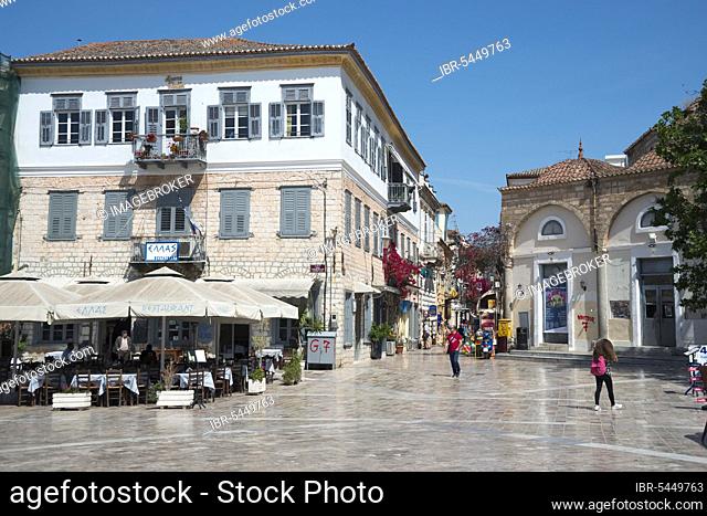Syntagmatos Square, Nafplio, Nafplion, Platia, Nafplio, Argolis, Peloponnese, Greece, Europe