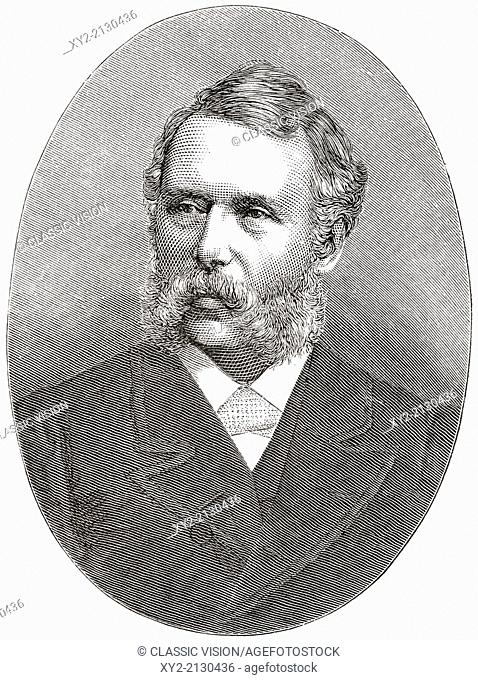 Samuel Cunliffe Lister, 1st Baron Masham, 1815 - 1906. English inventor and industrialist. From Cities of the World, published c.1893