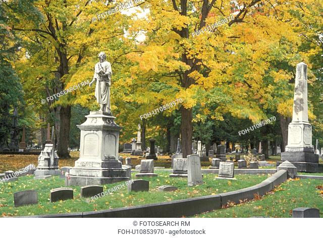 Elmira, NY, New York, Finger Lakes Region, Woodlawn Cemetery