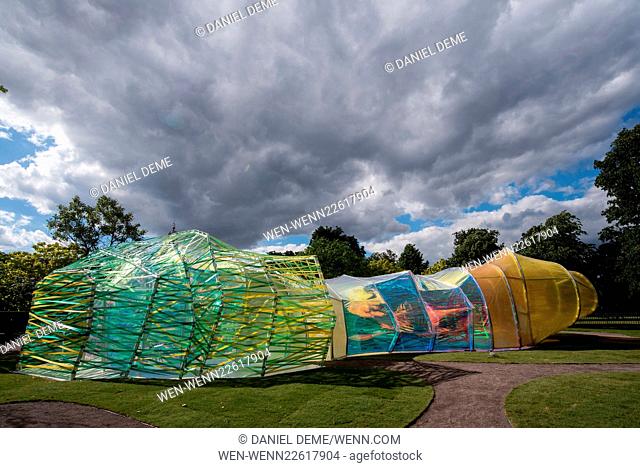 Serpentine Gallery Summer Pavilion - VIP private view held at Kensington Gardens, Arrivlas. Featuring: View Where: London